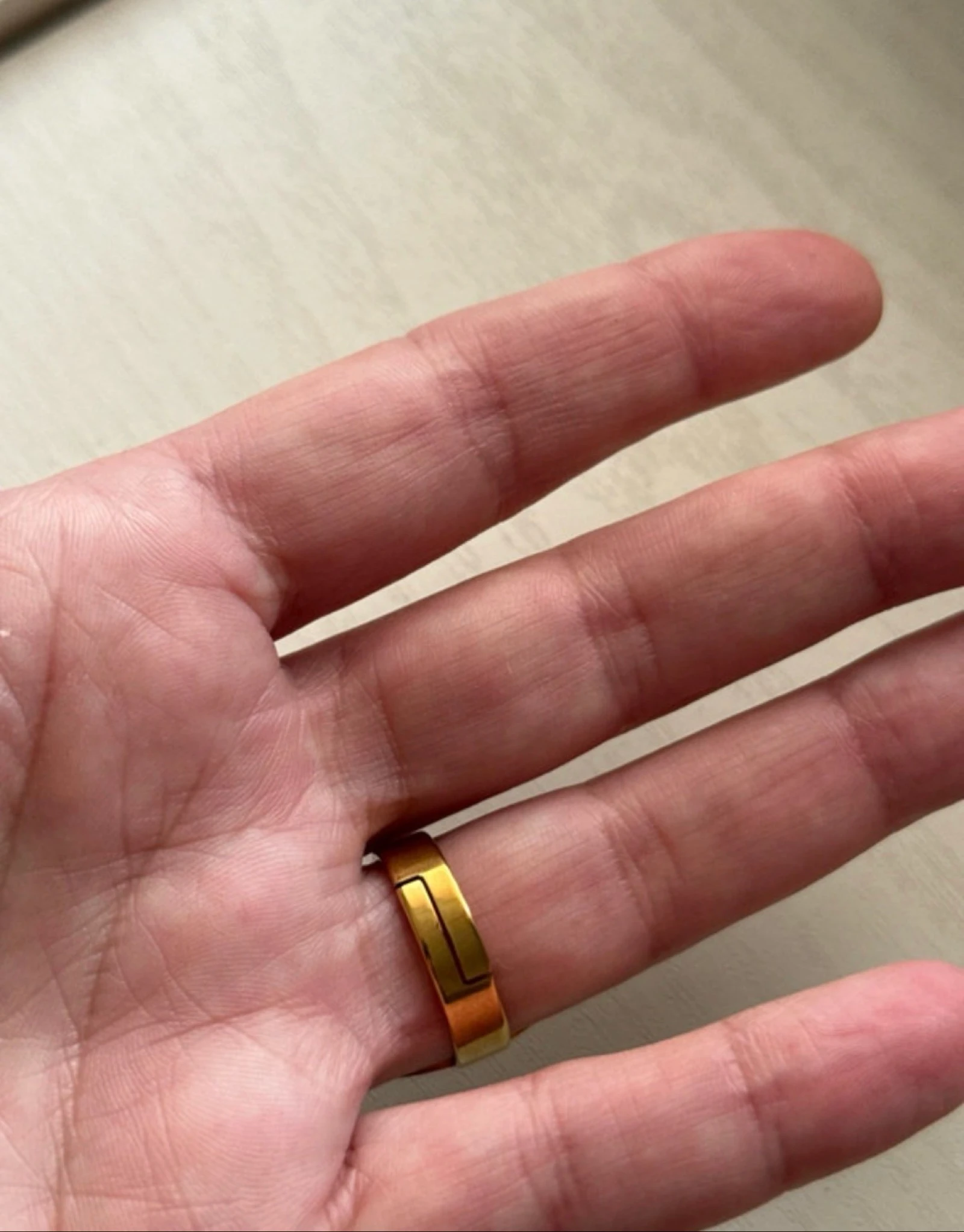 Anel com padrão de flor da vida – photo 2